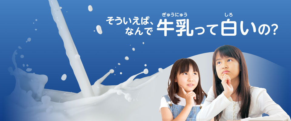 牛乳の白さのひみつ ～なんで牛乳って白いの？～